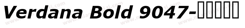 Verdana Bold 9047字体转换